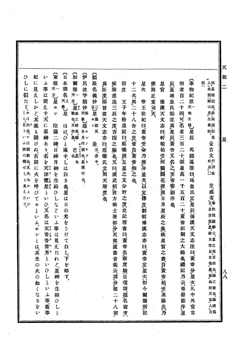 古事類苑 [1] 天部 - ページ 88