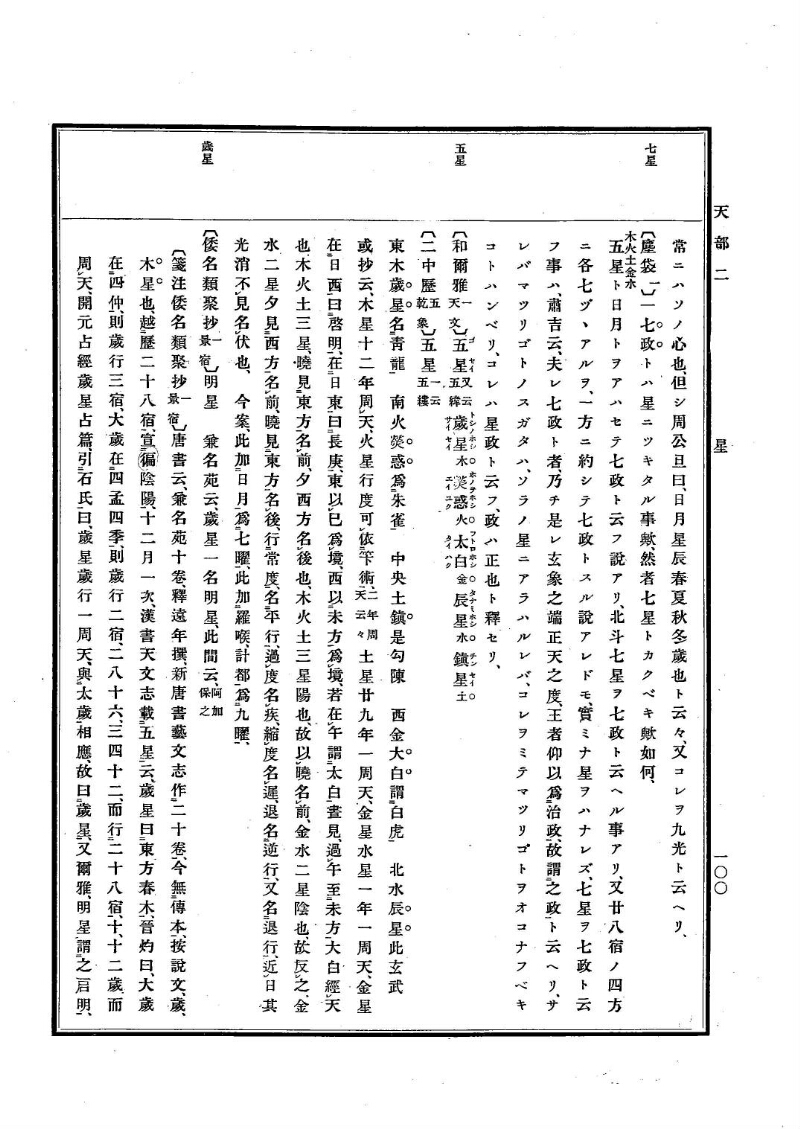 古事類苑 [1] 天部 - ページ 100
